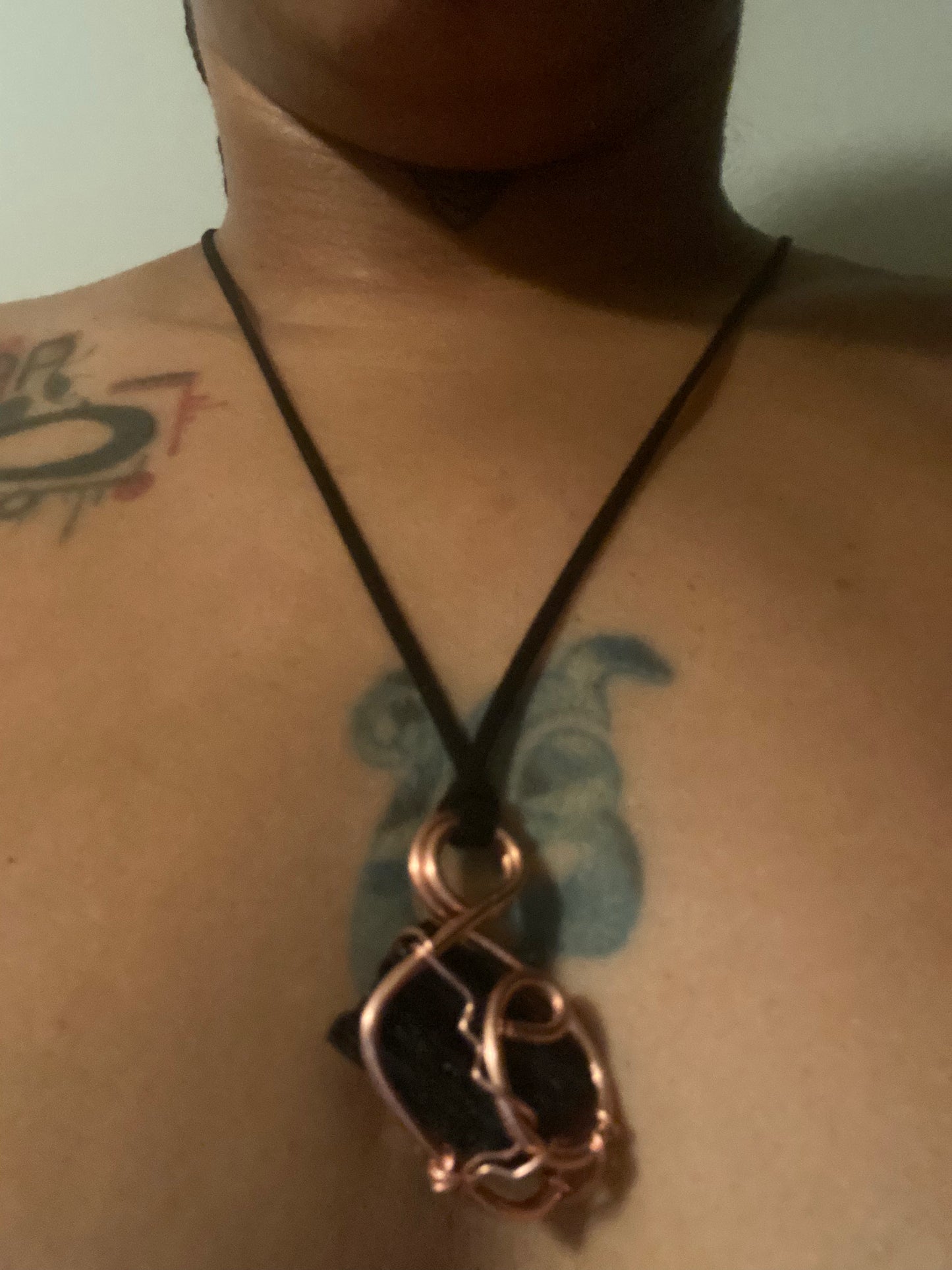 Tourmaline pendant (protection, energy repellant)