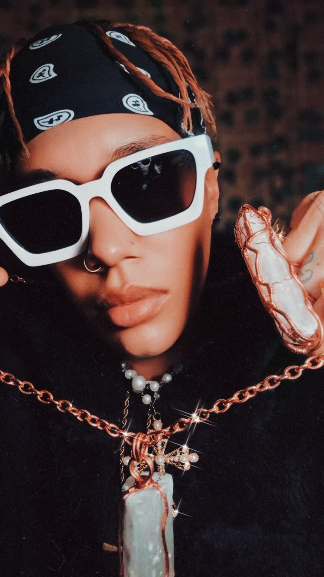 Selenite Knuckle Dusters (energy amplifier)