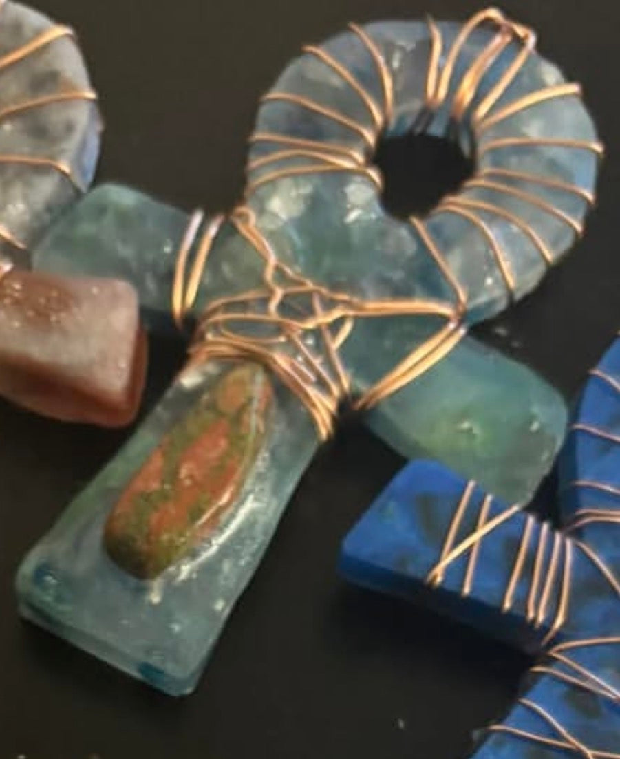 Orgonite Ankh Collection - The Kreative Unikorn LLC