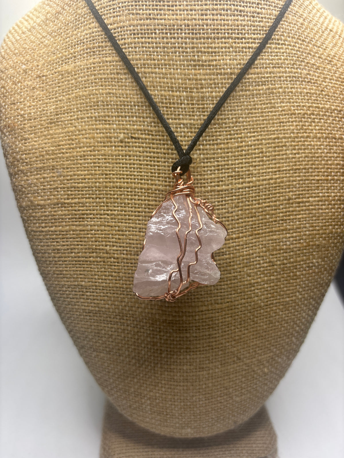 Jumbo Rose Quartz pendant