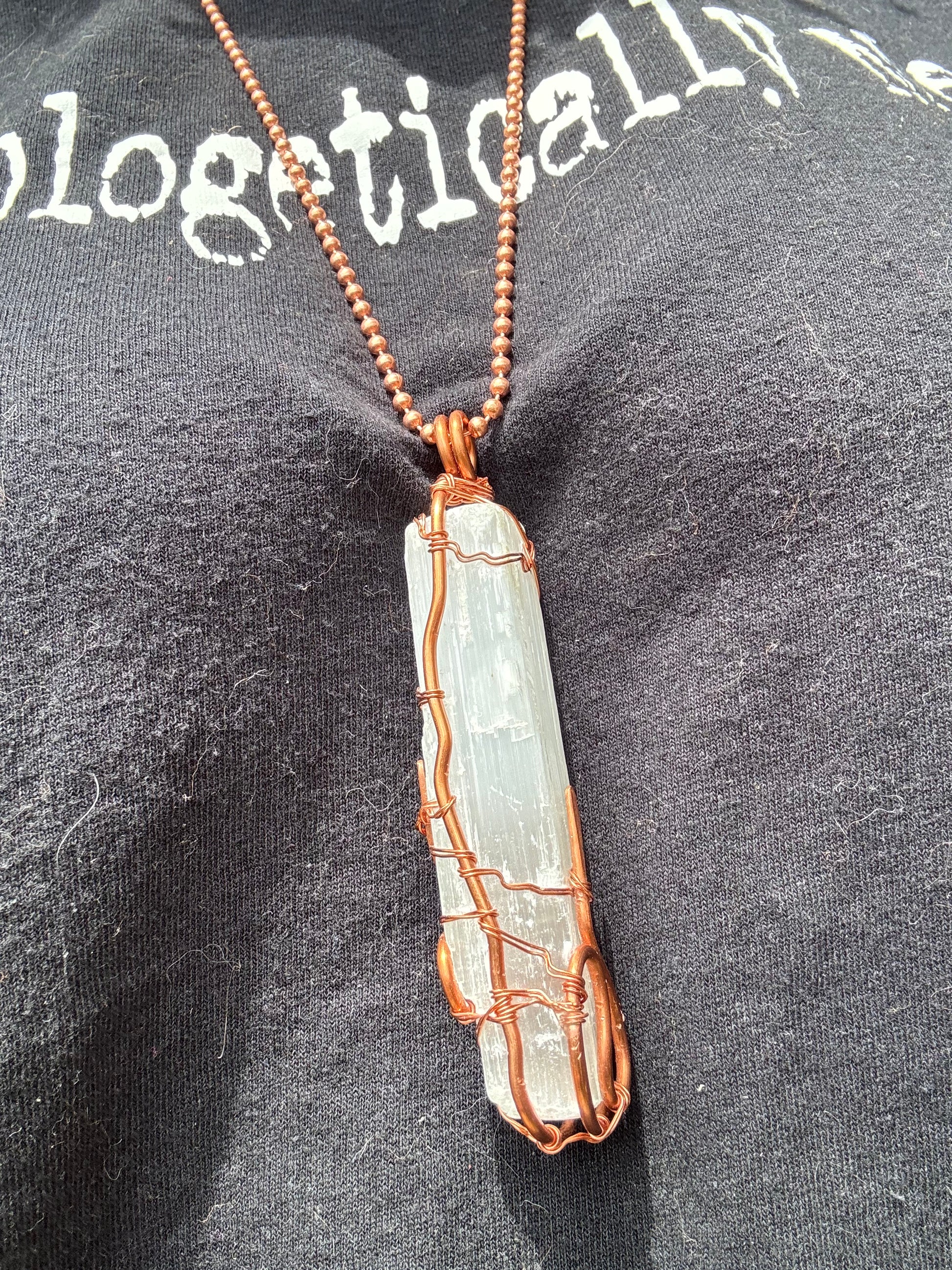 Selenite Pendant - The Kreative Unikorn LLC