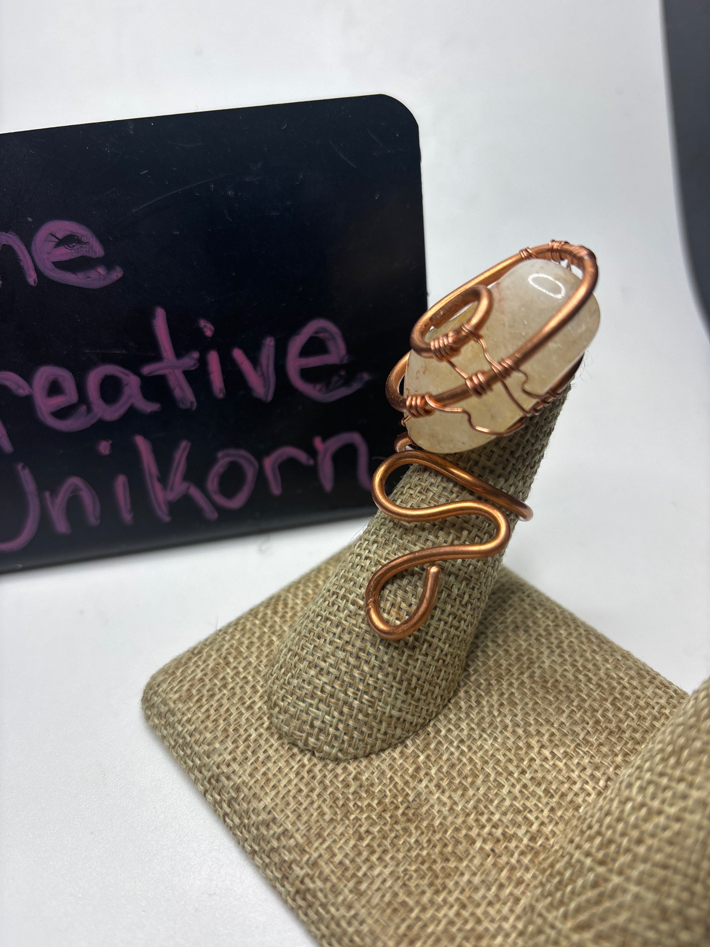 Jumbo citrine ring (adjustable)