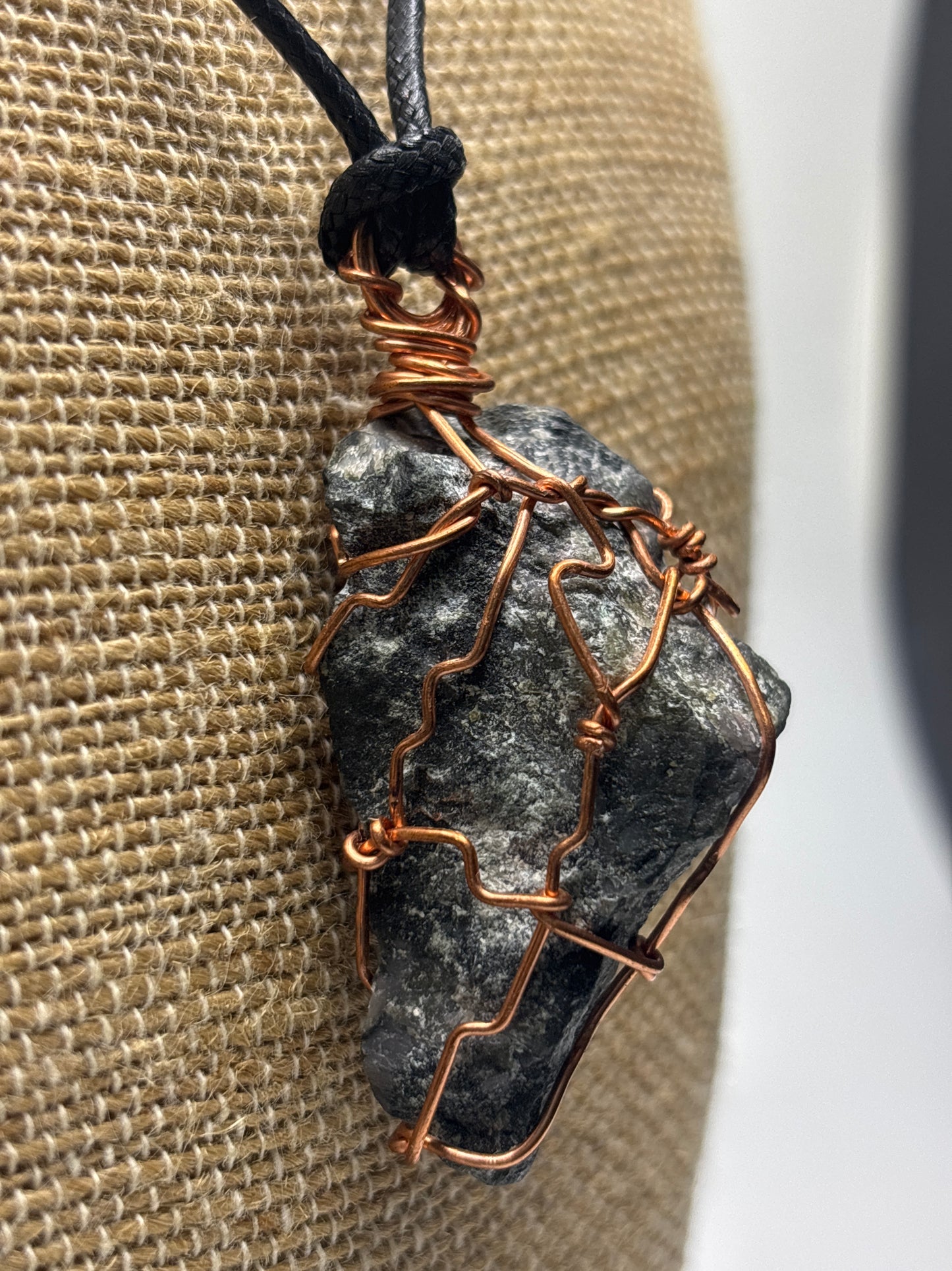 Gabbro stone pendant