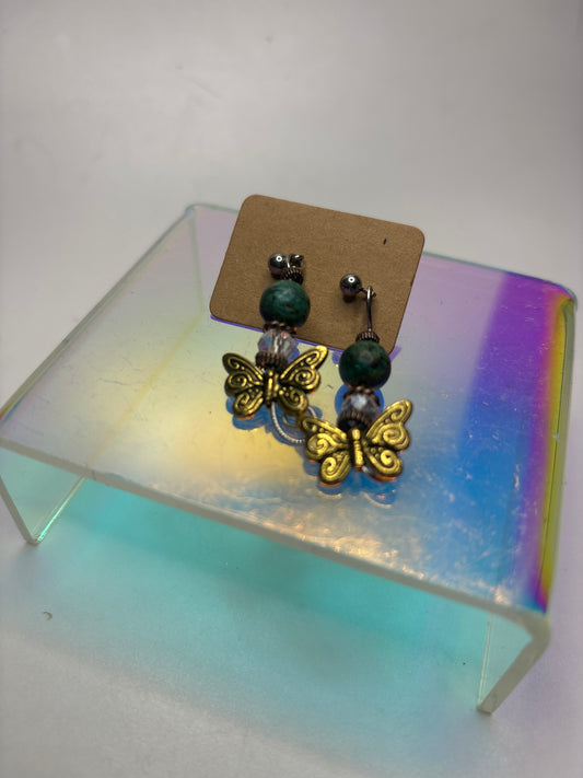 Butterfly accent earrings - The Kreative Unikorn LLC