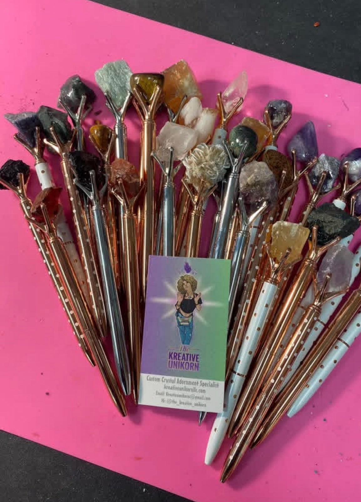 Crystal intention pens (preorder)
