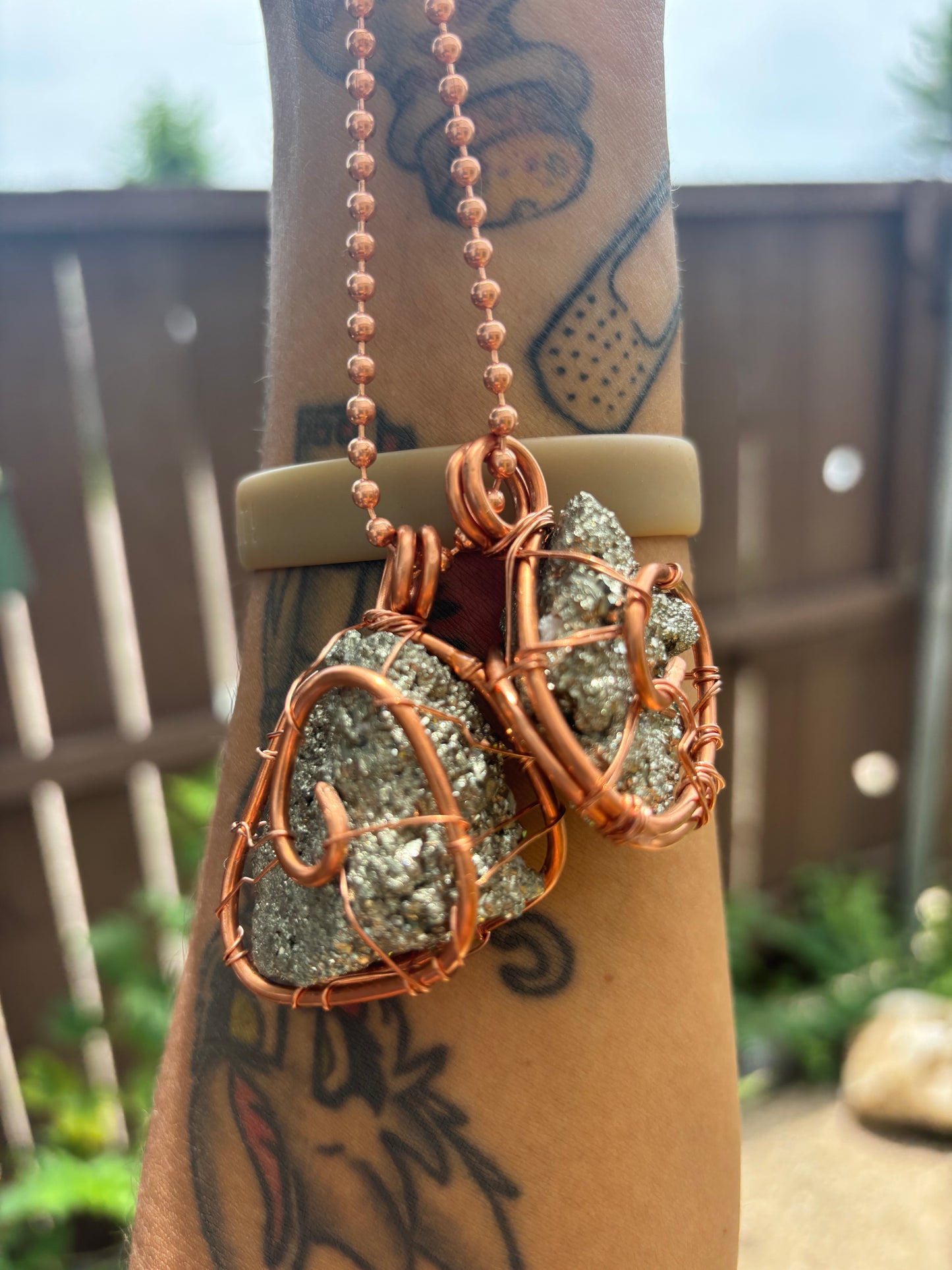 Abundance pendants (pyrite) - The Kreative Unikorn LLC