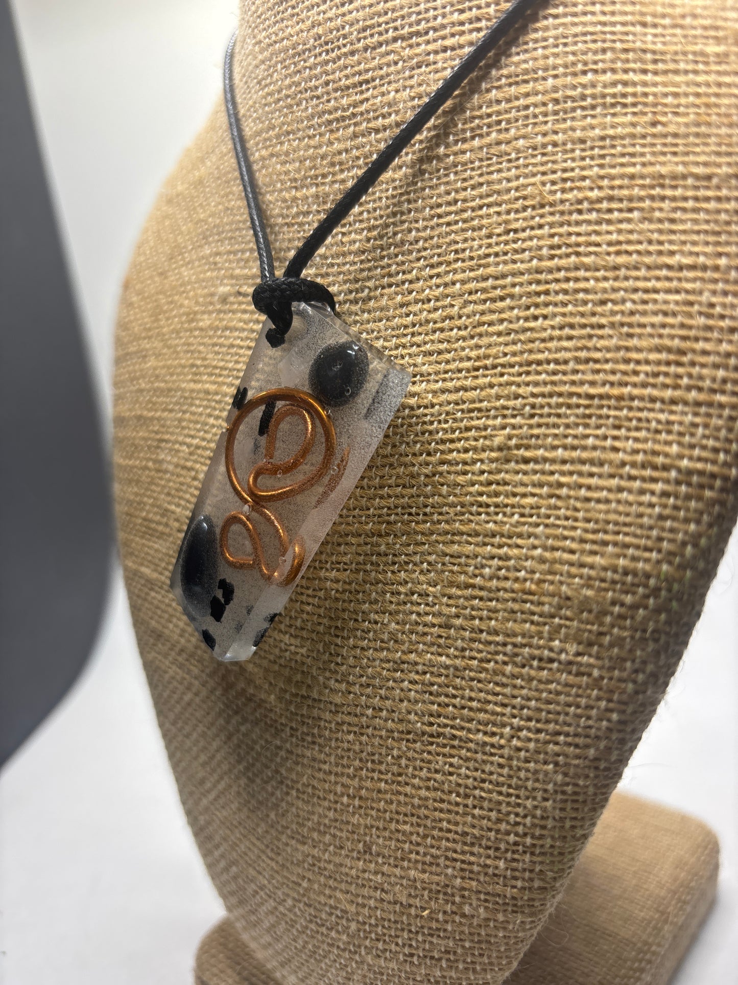 Organite abstract art pendants