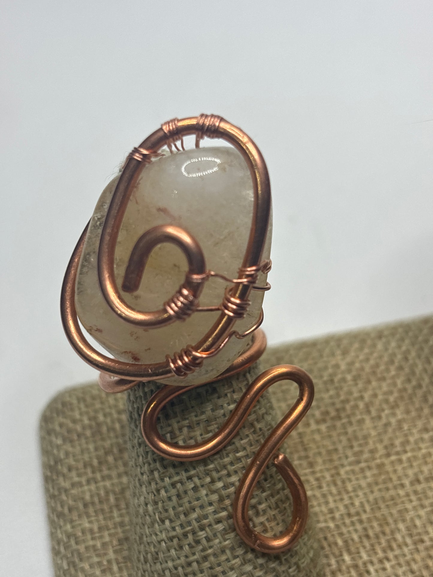 Jumbo citrine ring (adjustable)