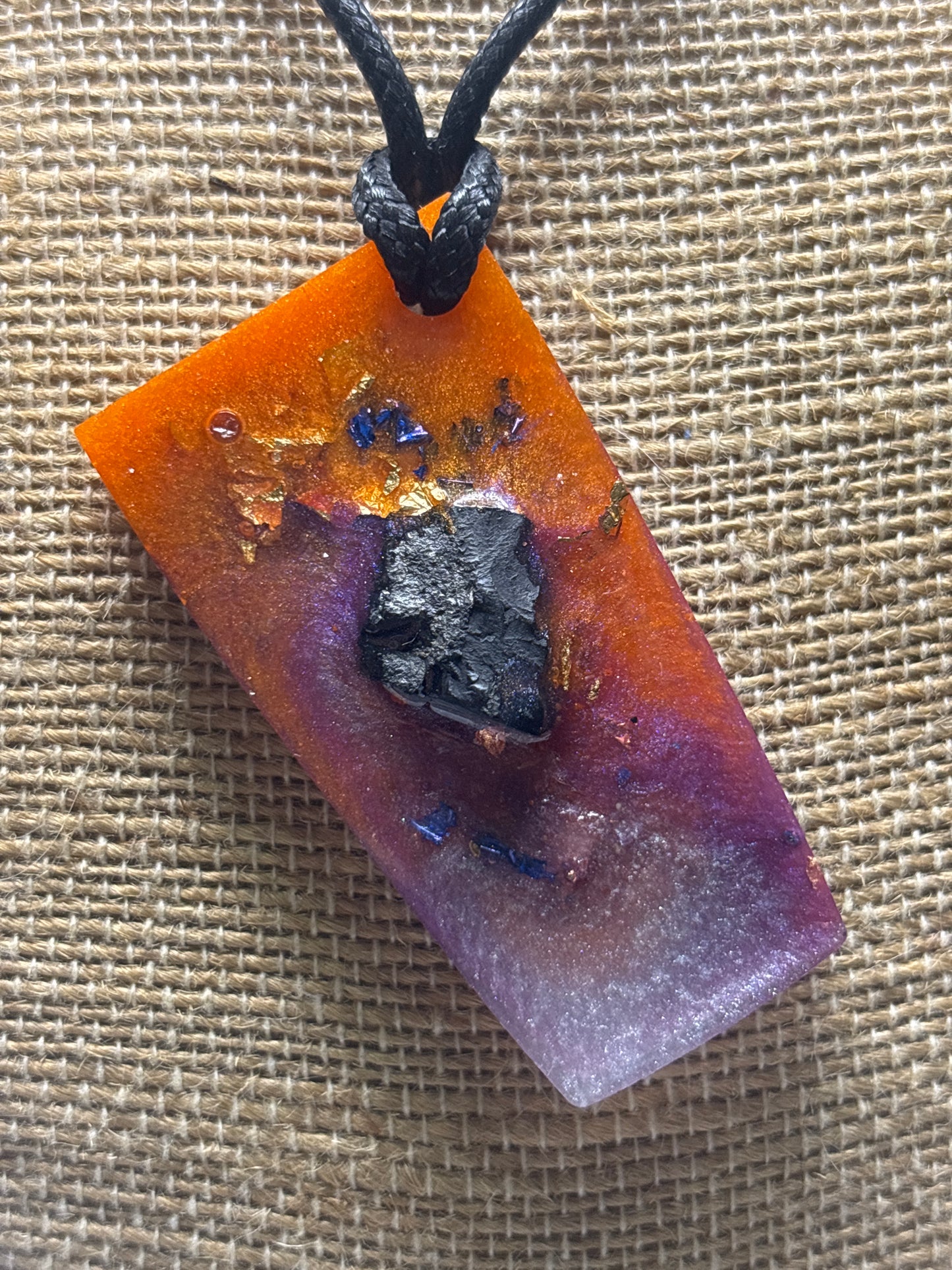 Organite abstract art pendants