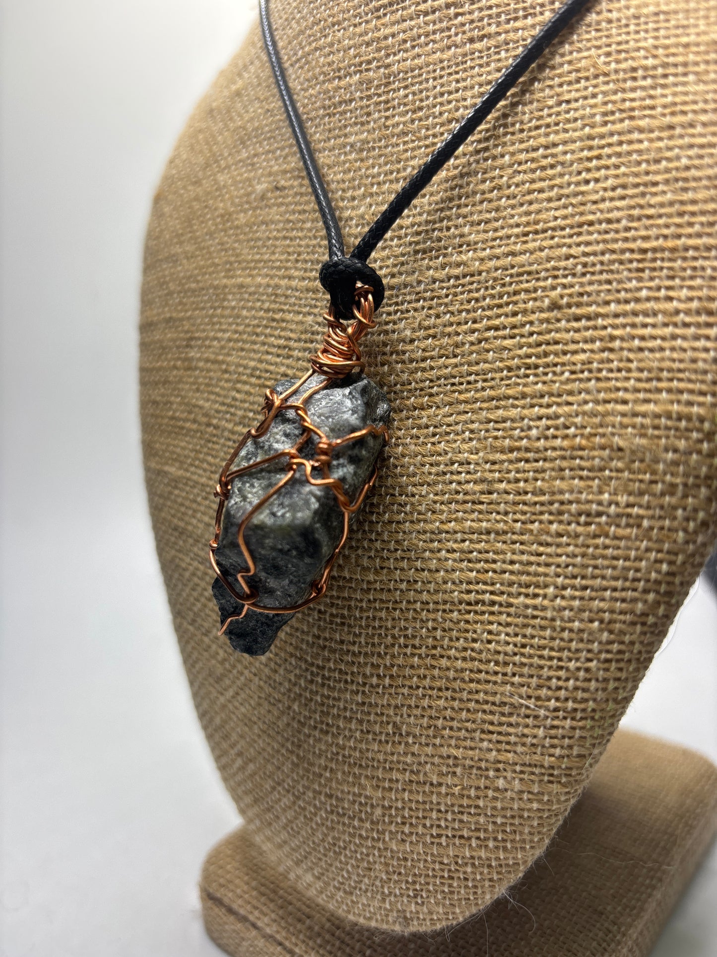 Gabbro stone pendant