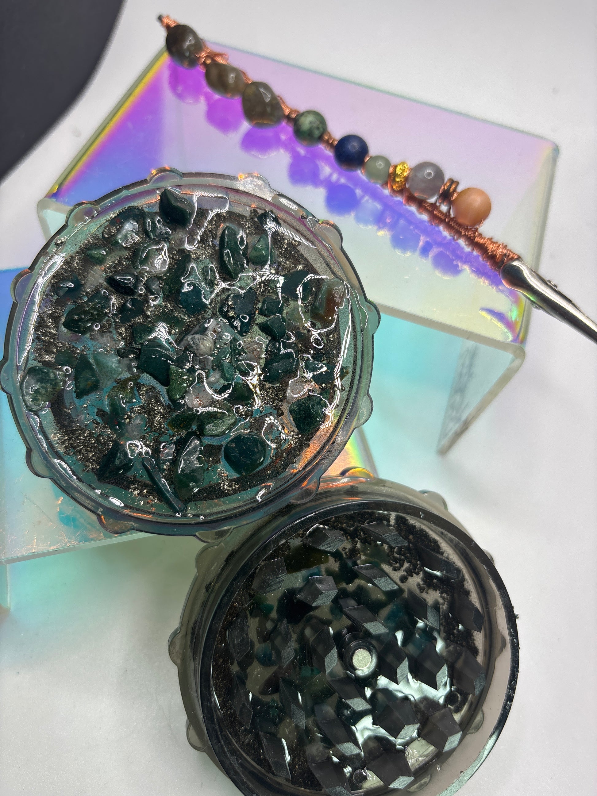 Herb grinder and holder SET - The Kreative Unikorn LLC