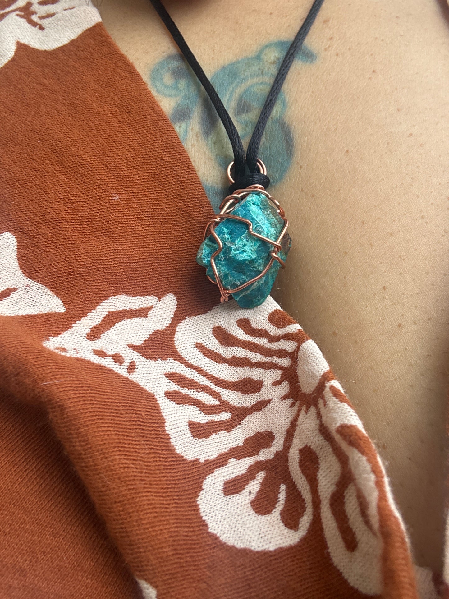 Chrysocolla mini pendant
