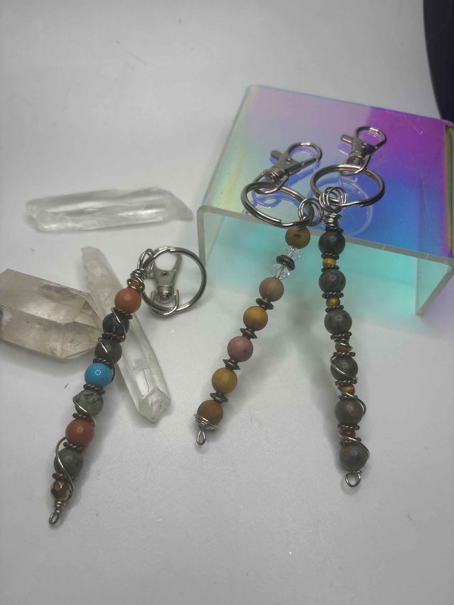 Crystal Keychain (mixed crystals) - The Kreative Unikorn LLC