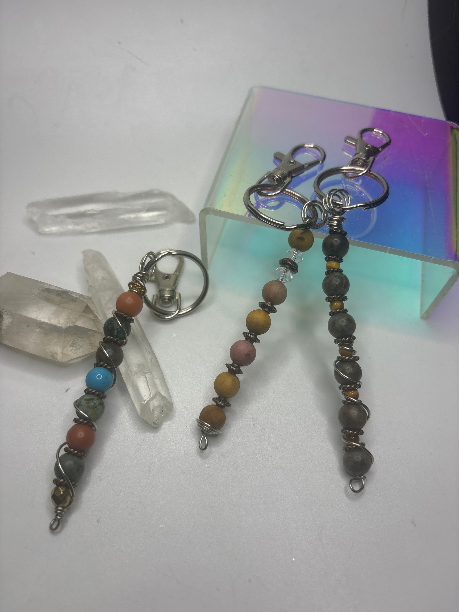 Crystal Keychain (mixed crystals) - The Kreative Unikorn LLC