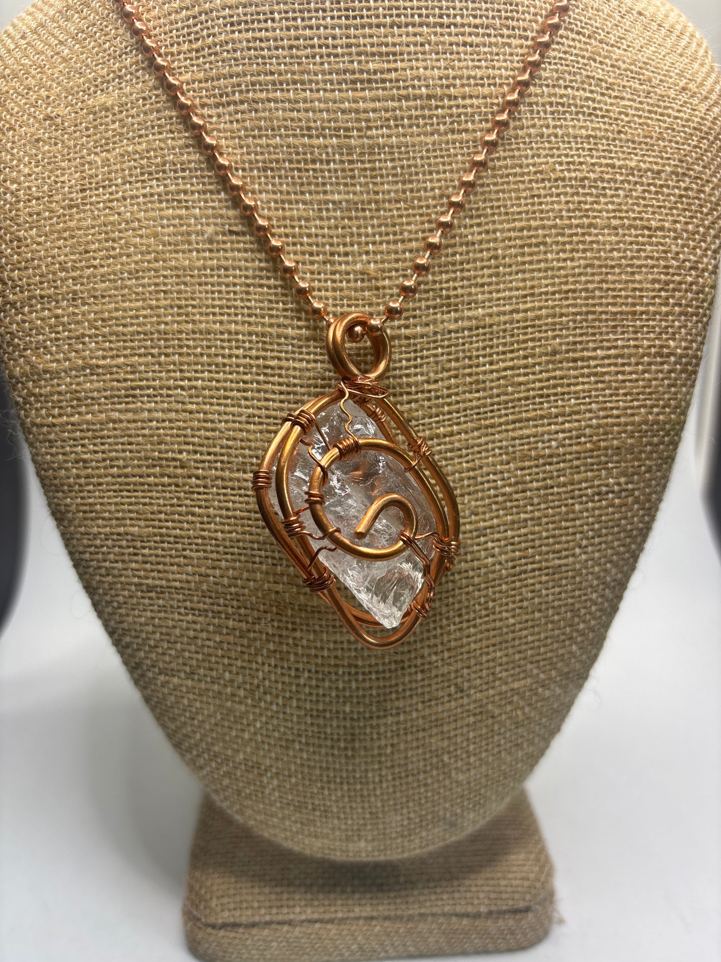 Clear quartz pendant
