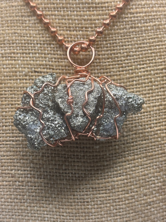 Abundance pendants (pyrite)