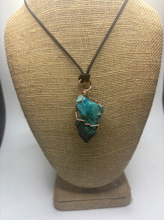 Chrysocolla mini pendant