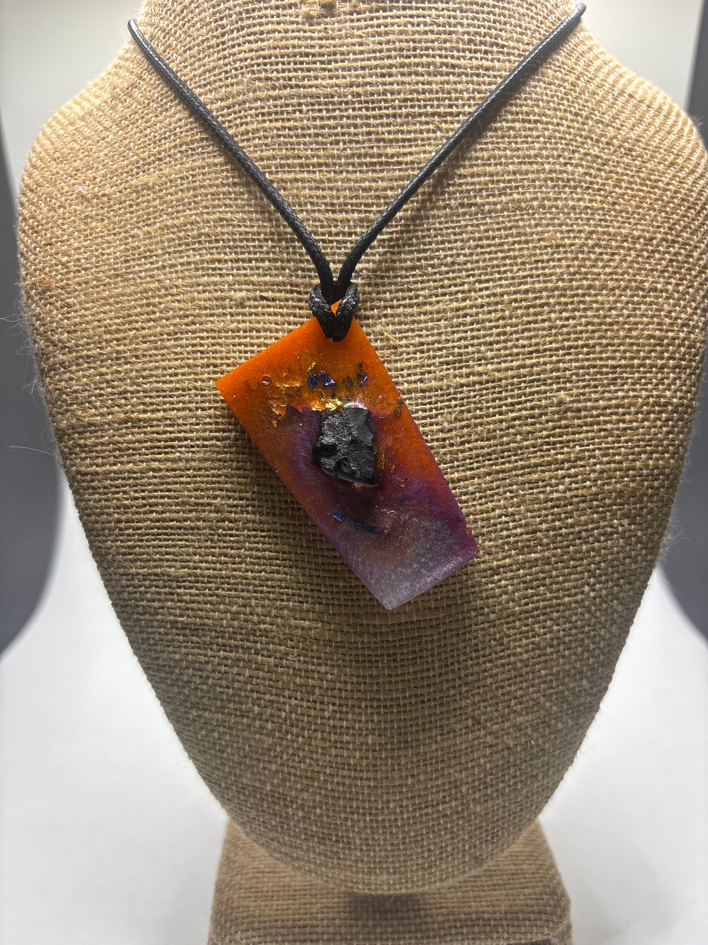 Organite abstract art pendants