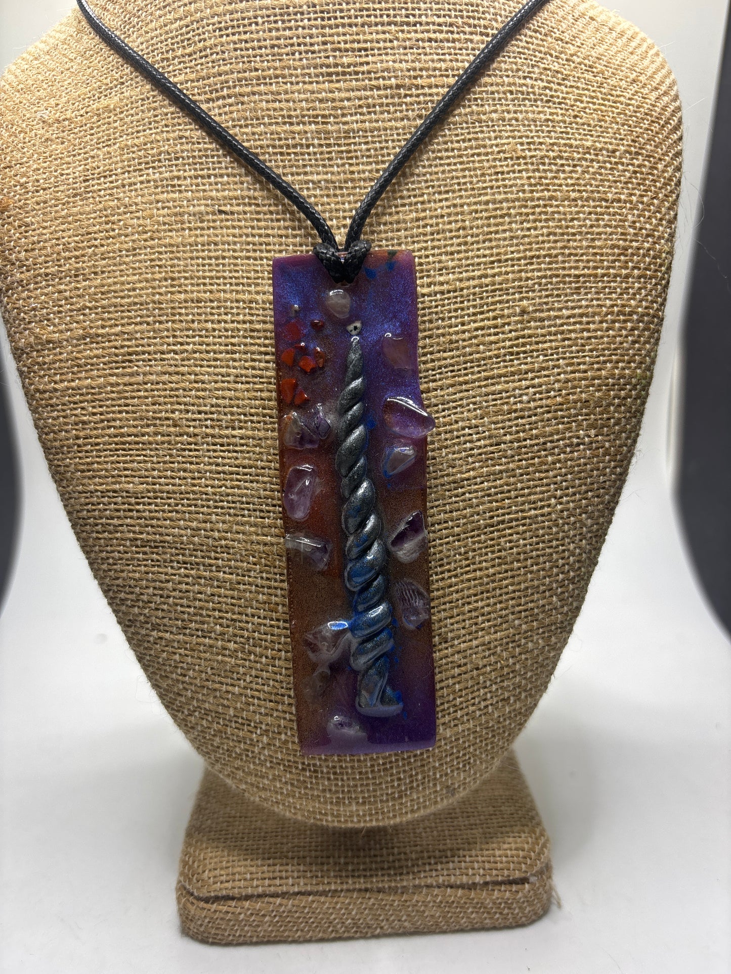 Organite abstract art pendants