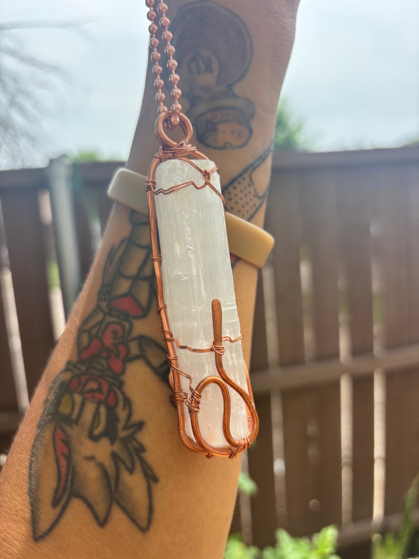Selenite Pendant - The Kreative Unikorn LLC