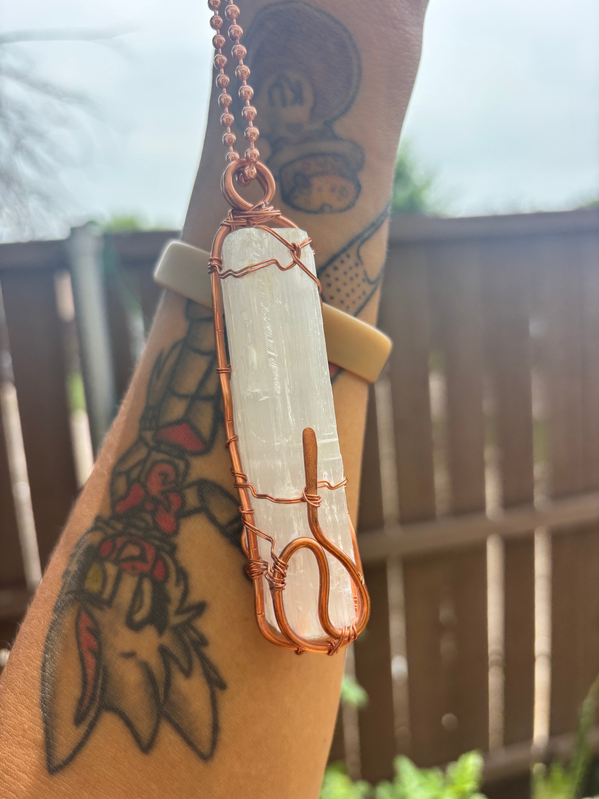 Selenite Pendant - The Kreative Unikorn LLC
