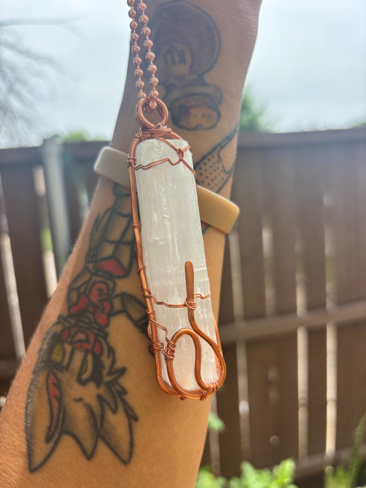 Selenite Pendant - The Kreative Unikorn LLC