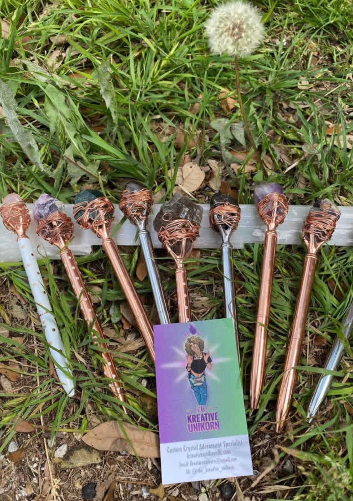 Crystal intention pens (preorder)