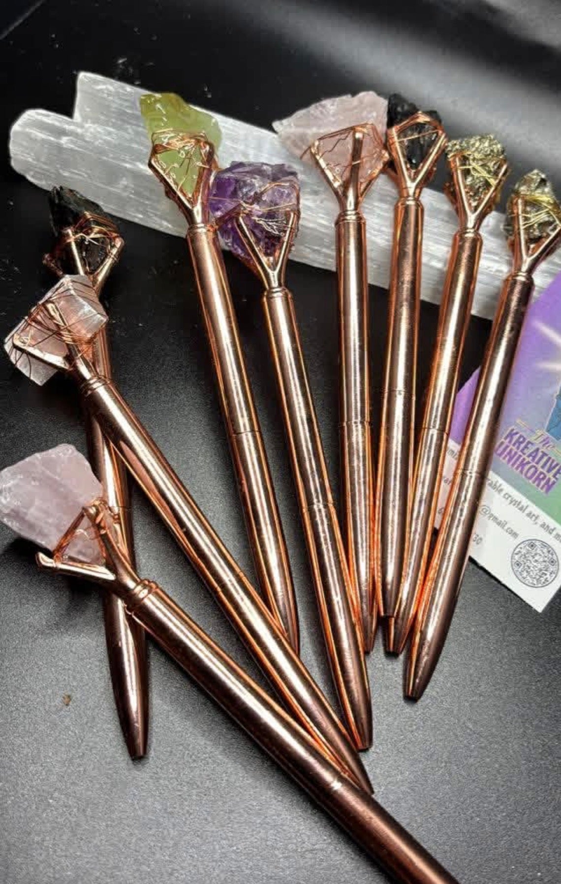 Crystal intention pens (preorder)
