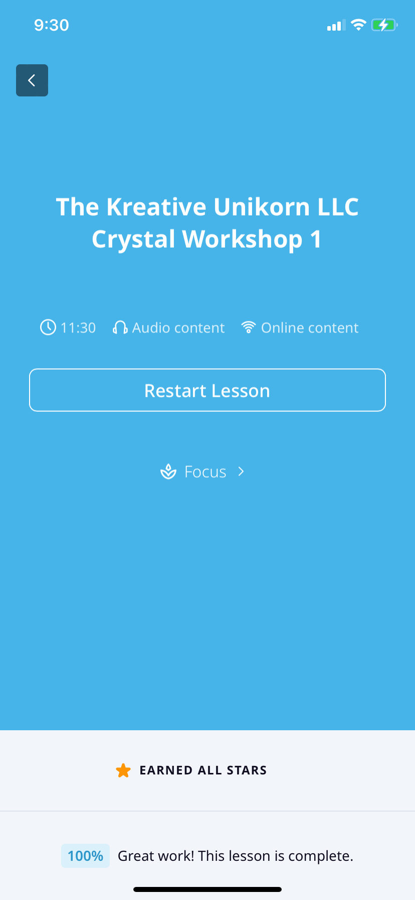 Crystal Course (Self Guided)