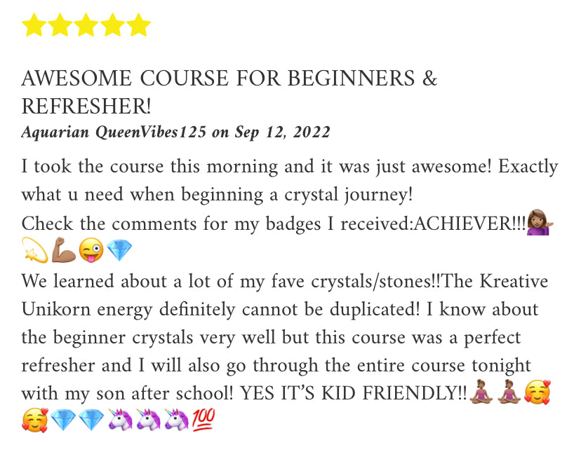 Crystal Course (Self Guided)
