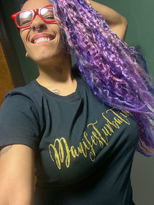 Manifesturbation Tee (available in black only)